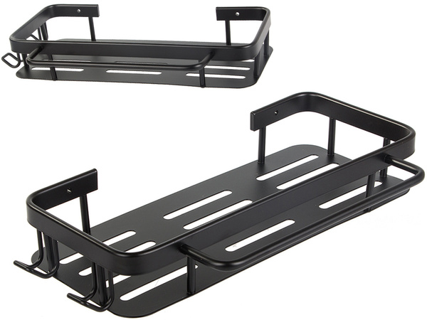 Baie raft baie cuier loft bucătărie agățat metal negru