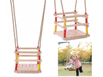 Balançoire de jardin pour enfants fauteuil à bascule garde-corps en bois pour jardin maison