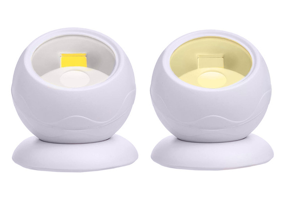 Led lampa cob 360 na batérie magnet bezdrôtový snímač pohybu noc