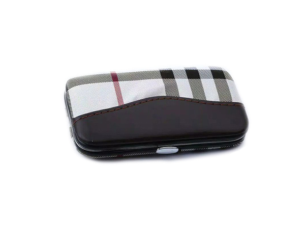 Zestaw do paznokci przybornik manicure pedicure etui cążki 7 elementów