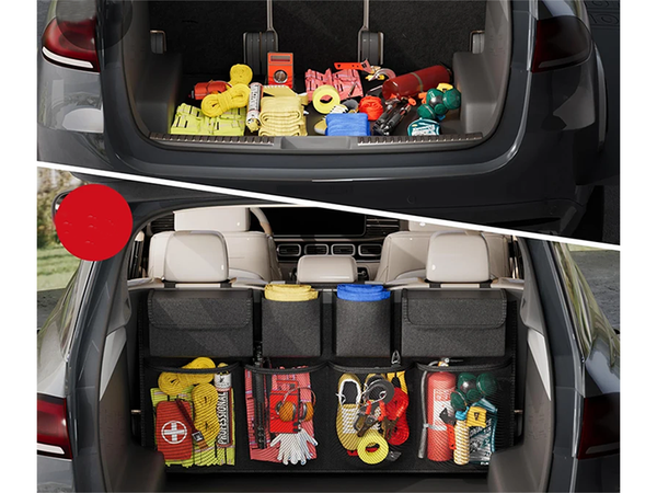 Organizador con bolsillos para el respaldo del asiento del coche