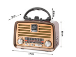 Retro cocina radio móvil fm am bluetooth usb recargable antena
