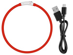 Led osvetlenie pre psy a mačky vodotesné nastaviteľné 47cm usb