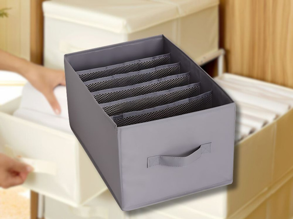 Kleiderorganisator unterwäsche hose schublade kleiderschrank socken grau