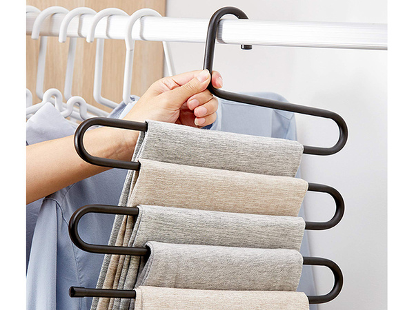 Porte-pantalons pour armoire 5 paires solides