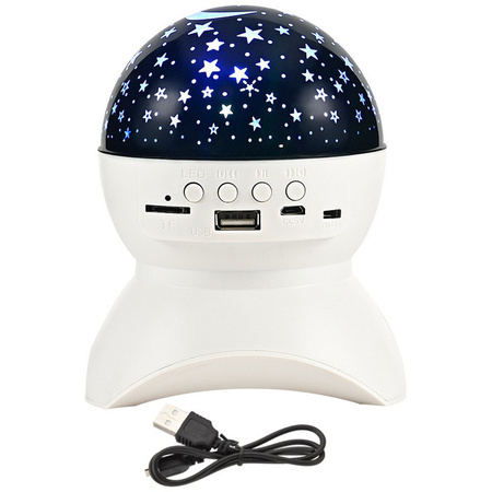 Žvaigždė projektorius naktinė šviesa žvaigždė led garsiakalbis bluetooth usb projektorius