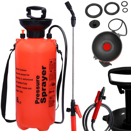 Pressure sprayer garden hand sprayer long lance 8l belt