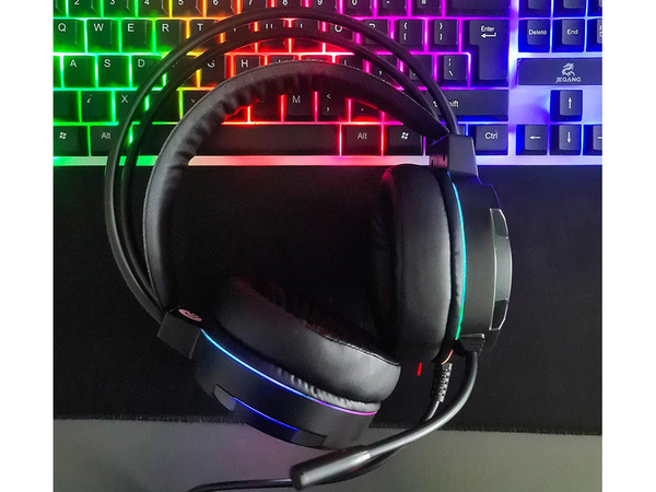 Casque gaming filaire led rgb avec micro 5.1