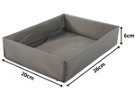 Organizador ropa interior para armario cajon gris universal