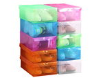 Cipősdoboz cipősdoboz szervező többszínű átlátszó 10db