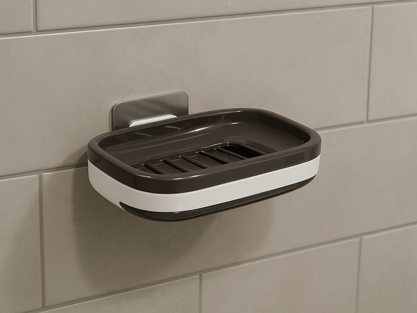 Soap dispenser container water drain for bathroom wall-mounted standing