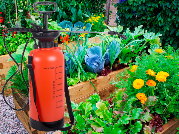 Pressure sprayer garden hand sprayer long lance 8l belt