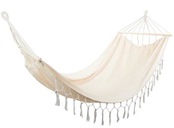 Hiking hammock large boho tassel two-person swing 200x150