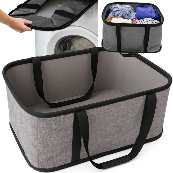 Panier pliable pour le linge, les vêtements et les jouets pour la salle de bain et la buanderie