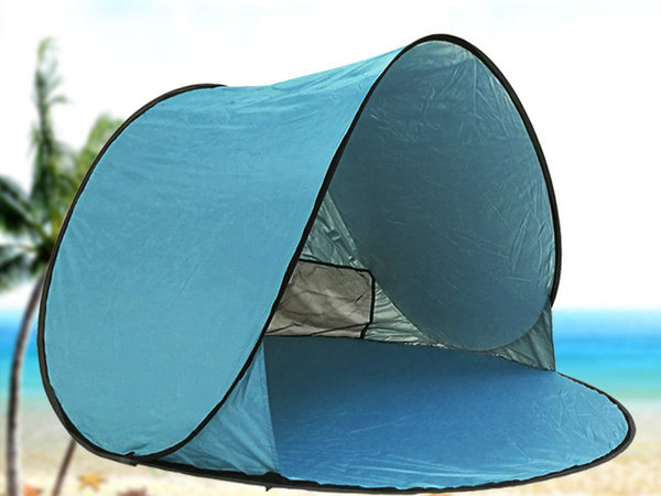 Plažni šotor sam zložljiv uv zaslon velik vrt pop-up pokrov