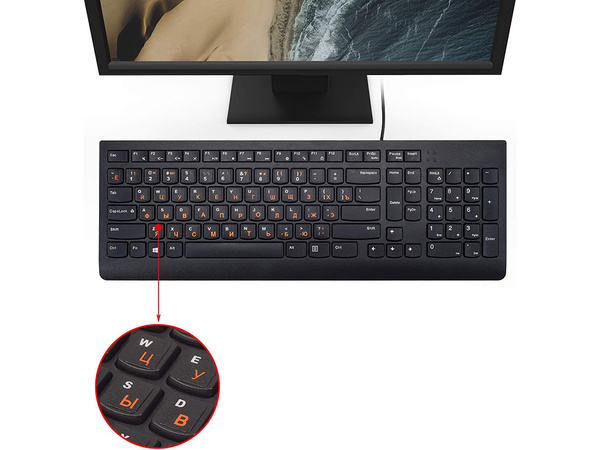 Pc qwerty laptop klavišarna stickers 11x13mm