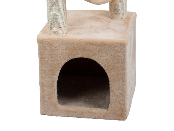 Macska kaparófa fa ház toronyágy 92cm