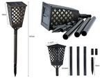 Lampa ogrodowa solarna pochodnia latarnia czujnik