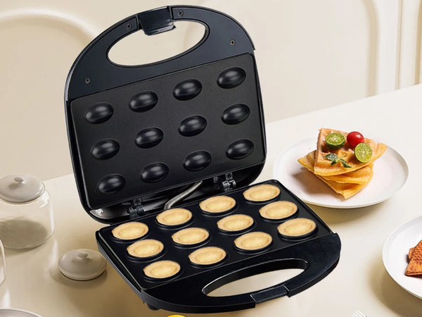 Prăjitor de pâine prăjitor de pâine cu capac antiaderent 12 buc 750w