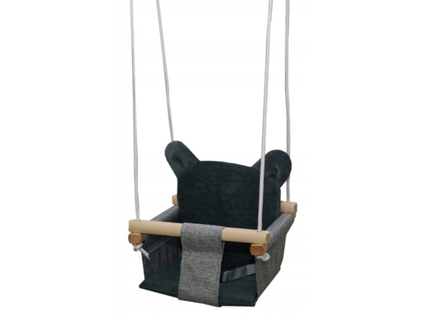 Balançoire pour bébé balançoire à godet en bois balançoire à bascule en matériau souple