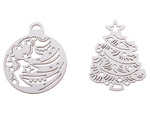 Koka ziemassvētku eglīšu rotājumi 20 gab. Piekariņi baubles ornamenti
