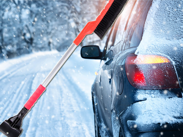Window scraper 2in1 car snow brush long car scraper