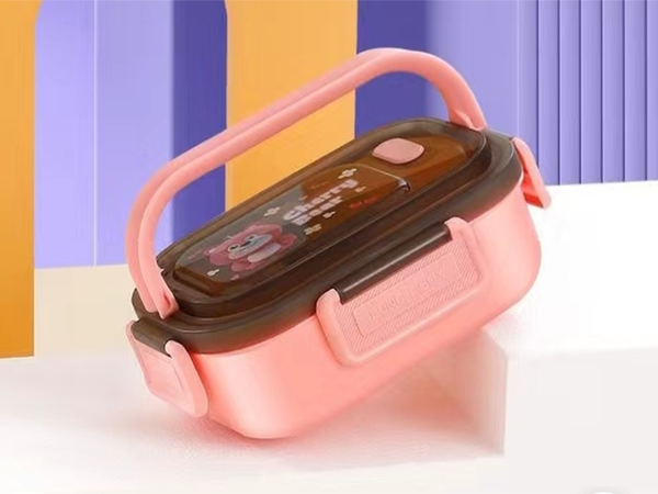 Lunchbox mic dejun container prânz cu compartimente tacâmuri