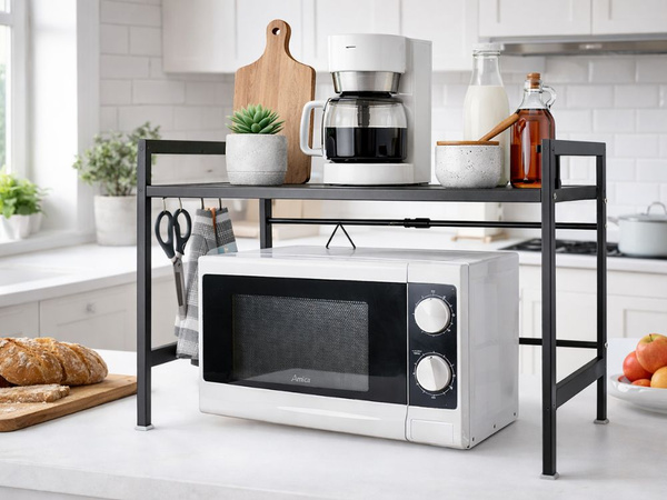 Estante para horno microondas estante de cocina ajustable