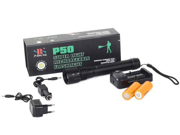 Linterna táctica bailong zoom potente cree xhp50