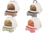 Cat litter tray large closed for litter shovel sturdy pull-out