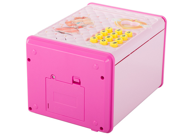 Money box cash machine code banknotes coins money pin code