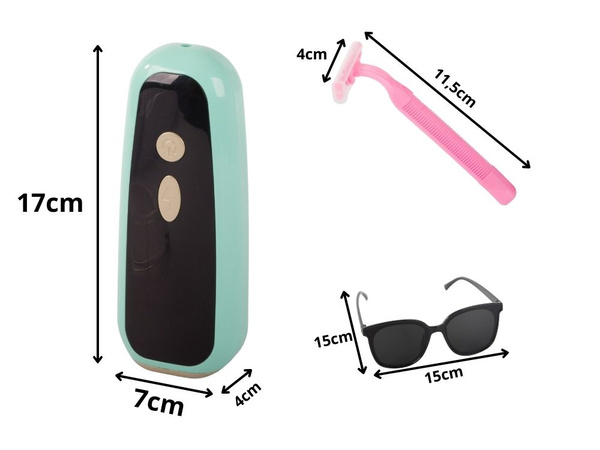Schmerzfreier ipl-laser-haarentferner für die bikini-region und den ganzen körper set mit schutzbrille