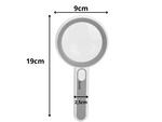 Osvětlená lupa na čtení 5-12x s led osvětlením