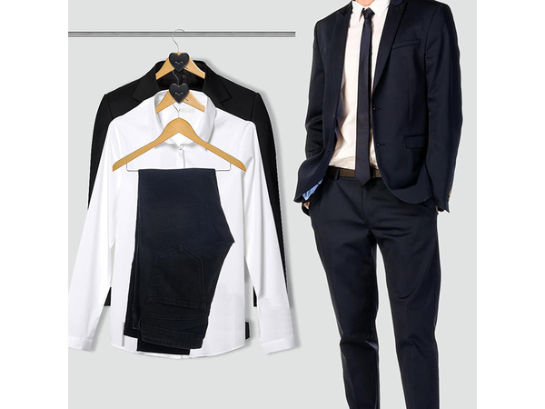 Organizér háček držák na ramínka na šaty do šatníku sada 12 kusů