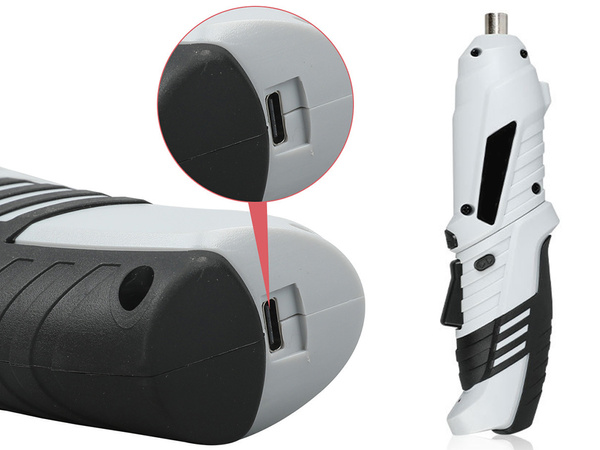 Schnurloser mini schraubendreher set 45 teile bits usb koffer