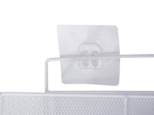 Koszyk wiszący kosz organizer metalowy zawieszany półka kuchenna biała