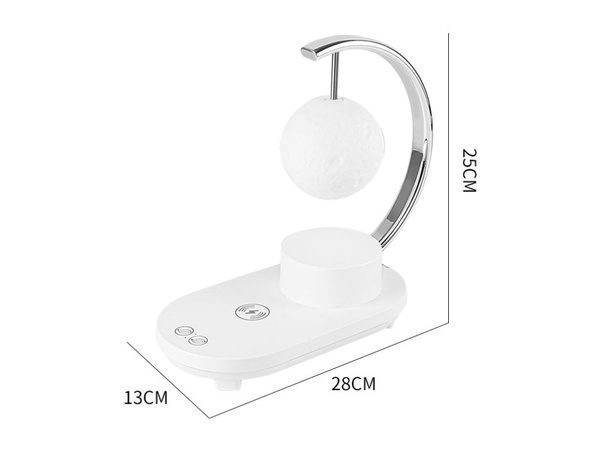 Rgb moonlight con cargador de inducción 10w led usb altavoz bluetooth
