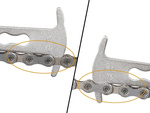Gauge measuring instrument for measuring the wear of a bicycle chain
