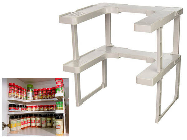 Bin organiser kitchen cupboard shelf