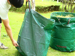 Sac de jardin sac de jardin ramasse feuilles conteneur d'herbe 120l solide grand