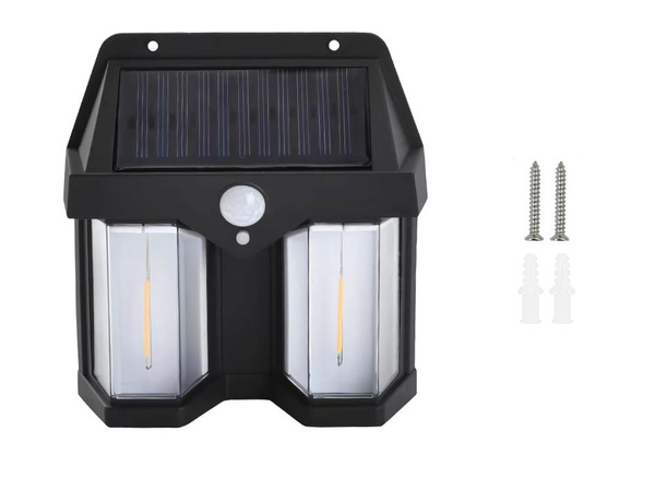 Lampă solară cu senzor de mișcare crepusculară 3 moduri impermeabile 1200lm
