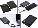 Caja de discos duros adaptador ssd 2.5'' usb 3.0 sata cable caja