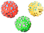 Juguete chirriante para perros pelota mordedor goma colores