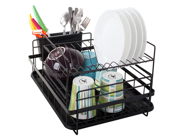 Double-deck drainer with tray