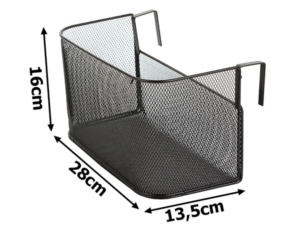 Basket metal door-hung organiser kitchen hanging shelf