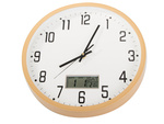 Reloj de pared grande silencioso 30cm puntero redondo fecha temperatura segundos