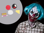 Sada na líčenie klaunský nos pre halloween make-up pre cosplay make-up