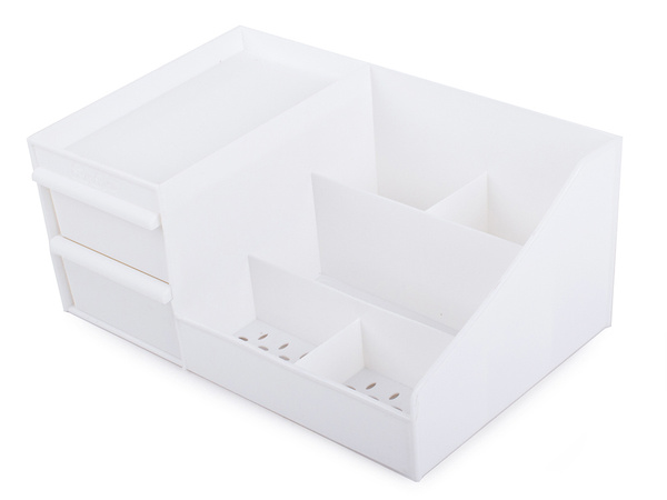 Kosmētikas organizētājs rotaslietu konteiners ar divām atvilktnēm