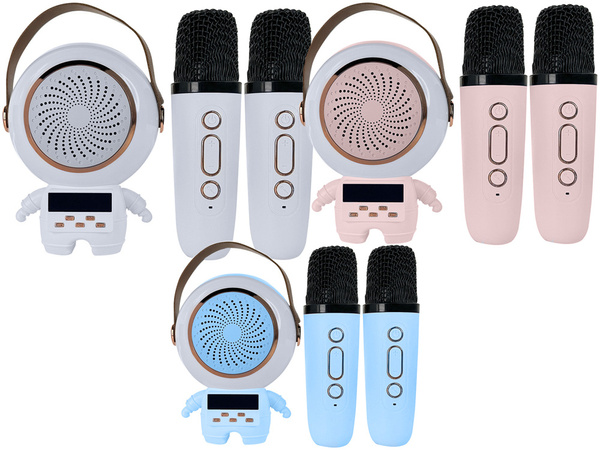 Osebni komplet za brezžično karaoke bluetooth speaker + 2x mikrofon
