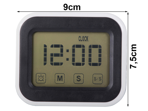 Zegar elektroniczny cyfrowy budzik lcd alarm wyświetlacz alarm stojący